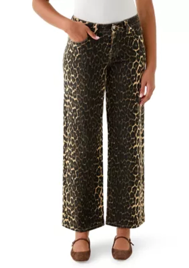Women's Low Rise Baggy Pants with Belt Loops