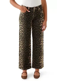 Women's Low Rise Baggy Pants with Belt Loops