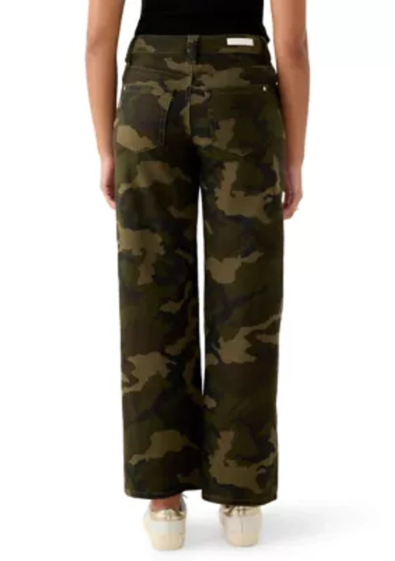 Women's Low Rise Baggy Pants with Belt Loops