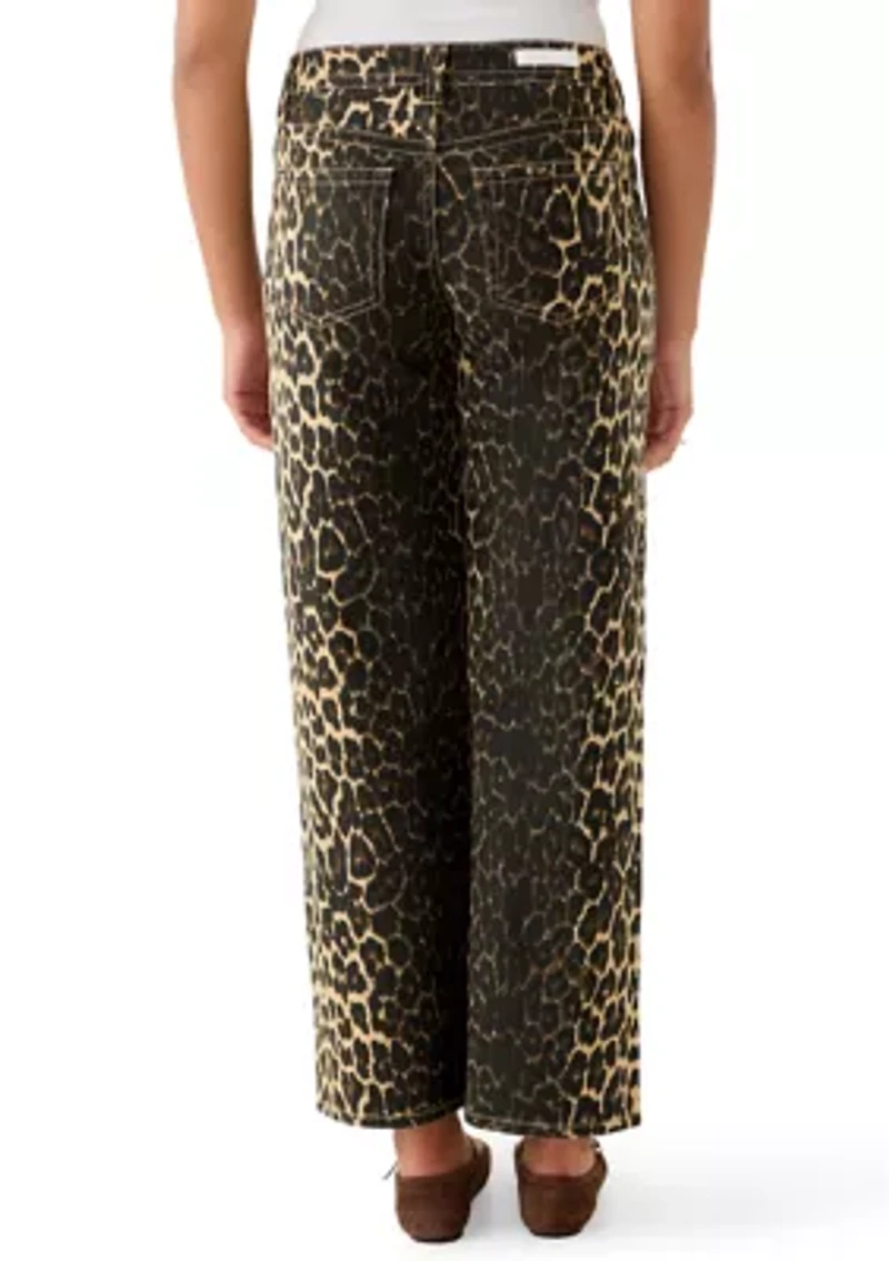 Women's Low Rise Baggy Pants with Belt Loops