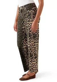 Women's Low Rise Baggy Pants with Belt Loops