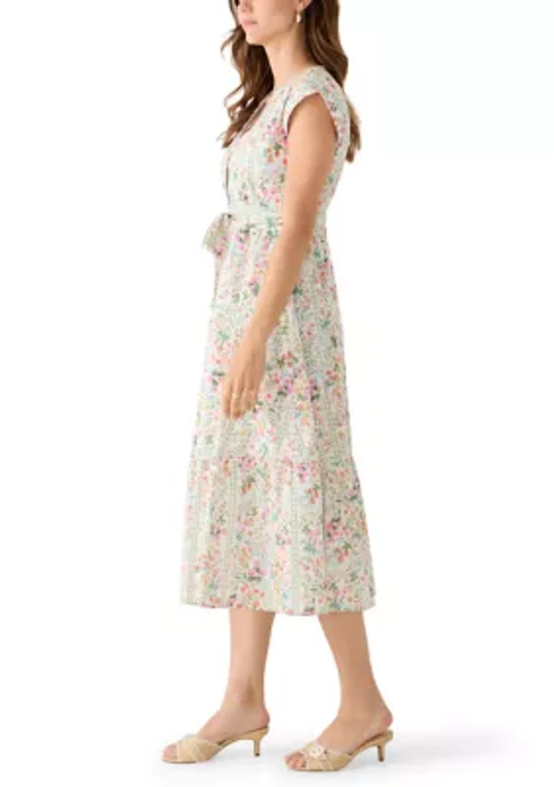 Women's Nora V-Neck Button Up Midi Dress