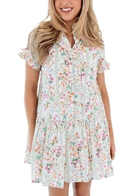 Women's Nora Ruffle Button Up Dress