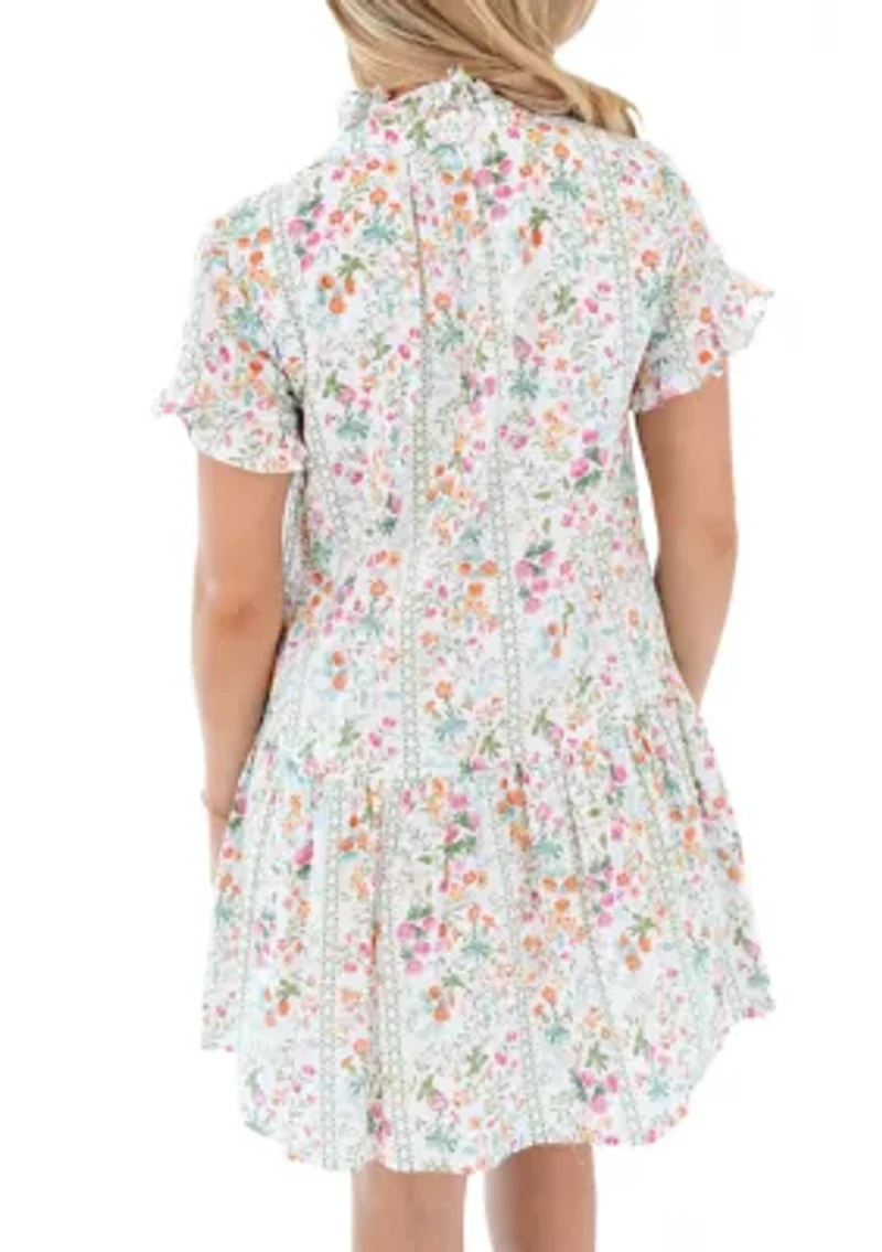 Women's Nora Ruffle Button Up Dress