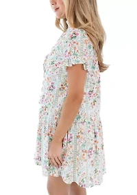 Women's Nora Ruffle Button Up Dress