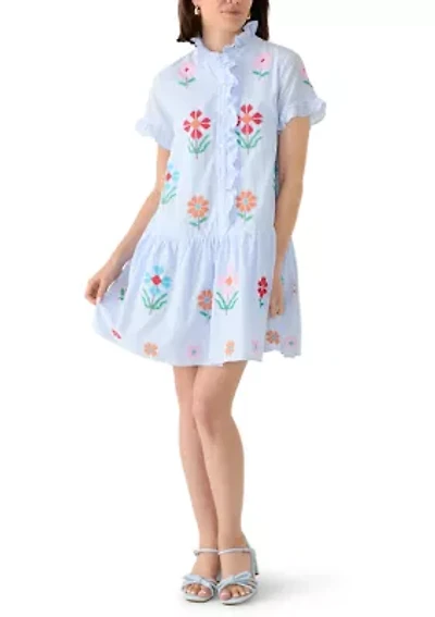 Women's Hunter Ruffle Button Up Dress