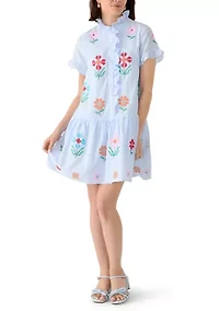 Women's Hunter Ruffle Button Up Dress