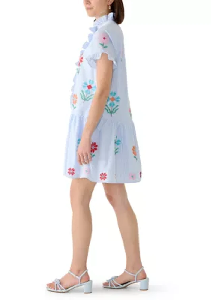 Women's Hunter Ruffle Button Up Dress