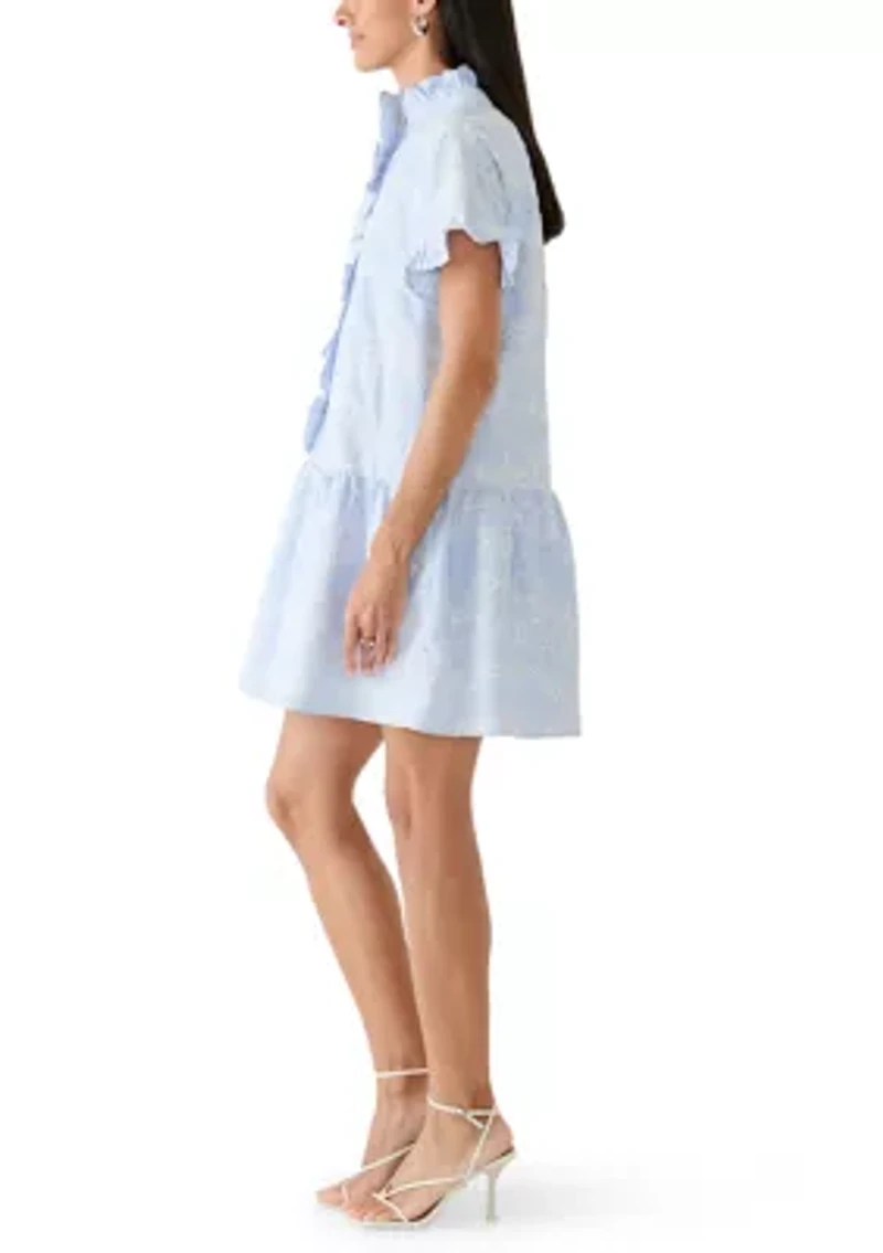 Women's Calypso Ruffle Button Up Dress