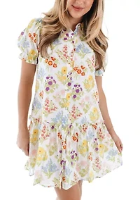 Women's Sandra Ruffle Collared Dress