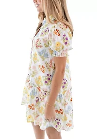 Women's Sandra Ruffle Collared Dress