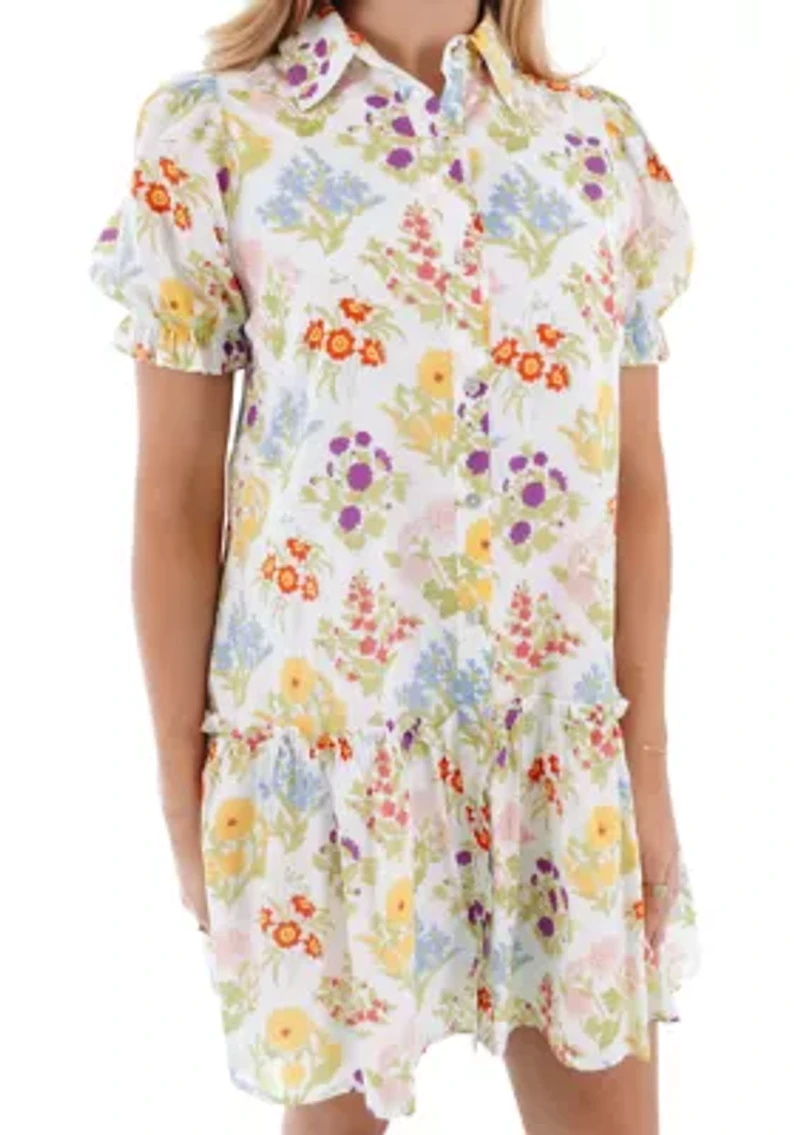 Women's Sandra Ruffle Collared Dress