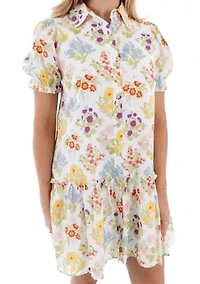 Women's Sandra Ruffle Collared Dress