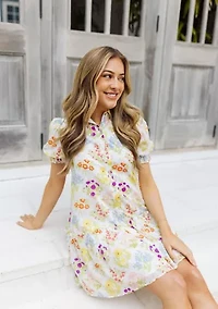Women's Sandra Ruffle Collared Dress