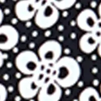 Geometric Print Mid Rise Brief Swim Bottoms