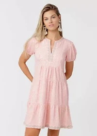 Short Sleeve Ruffle Dress