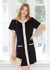 Terry Button Dress