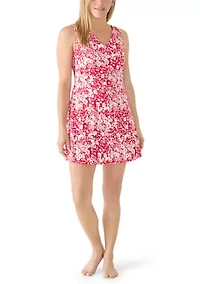 Faux Wrap Swim Dress