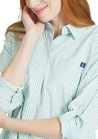 Women's Roll Tab Print Shirt