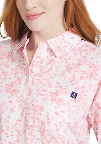 Women's Roll Tab Print Shirt