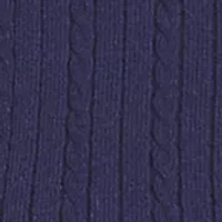 Women's Short Sleeve Cable Cardigan