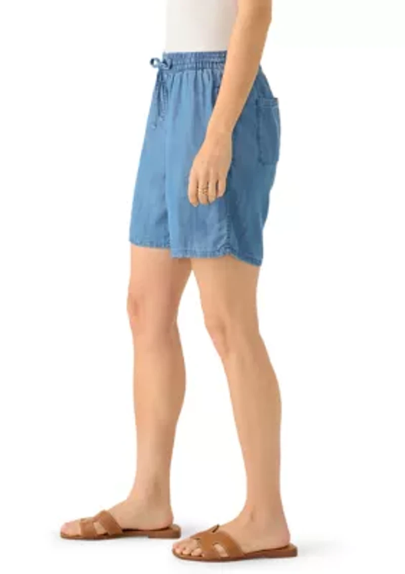 Women's Lyocell Pull On 7" Shorts
