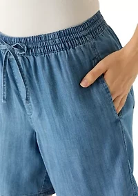 Women's Lyocell Pull On 7" Shorts