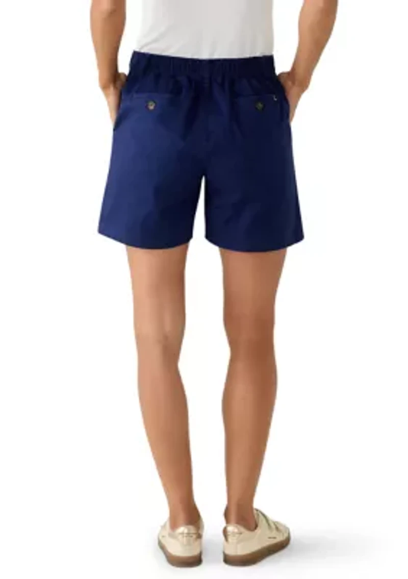 Women's Elastic Back Chino 5" Shorts