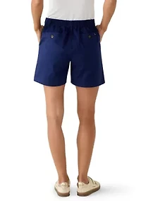 Women's Elastic Back Chino 5" Shorts