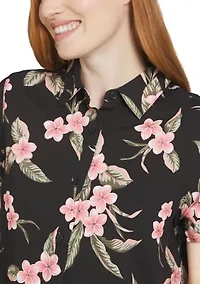 Women's Short Sleeve Cabana Shirt