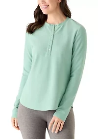 Women's Waffle Henley