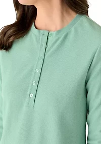 Women's Waffle Henley