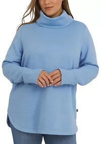 Plus Funnel Neck Tunic Sweater