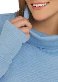 Plus Funnel Neck Tunic Sweater