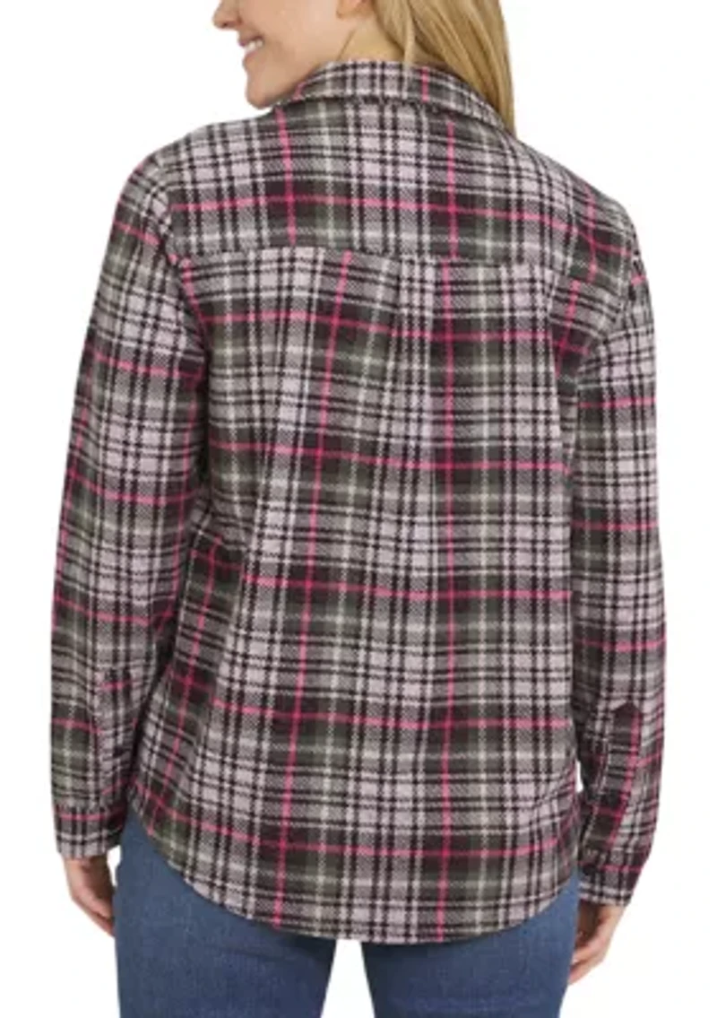 Women's Brushed Knit Flannel Shirt