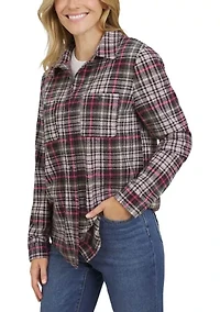 Women's Brushed Knit Flannel Shirt