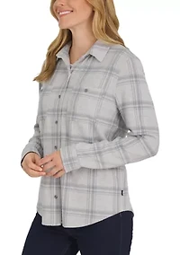 Women's Brushed Knit Flannel Shirt