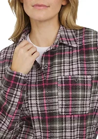 Women's Brushed Knit Flannel Shirt