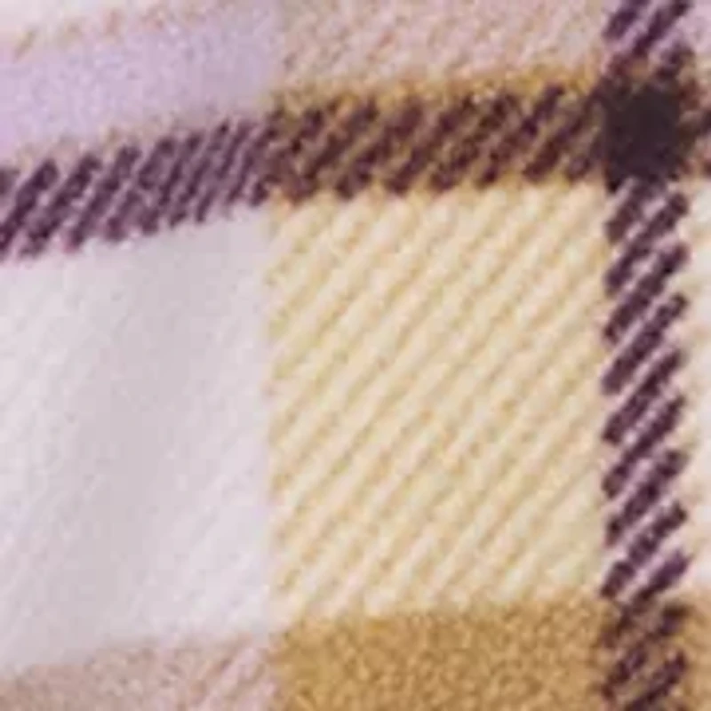 Plaid Fleece Shirt Jacket