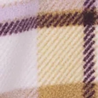 Plaid Fleece Shirt Jacket