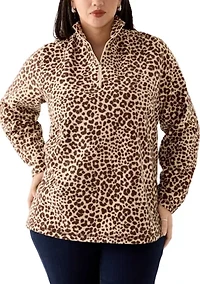 Plus 1/4 Zip Powder Fleece Pullover