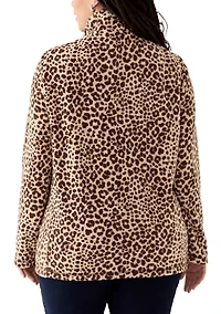 Plus 1/4 Zip Powder Fleece Pullover