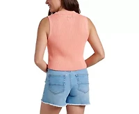 Sandbar Sleeveless Lace Up Sweater