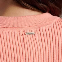 Sandbar Sleeveless Lace Up Sweater