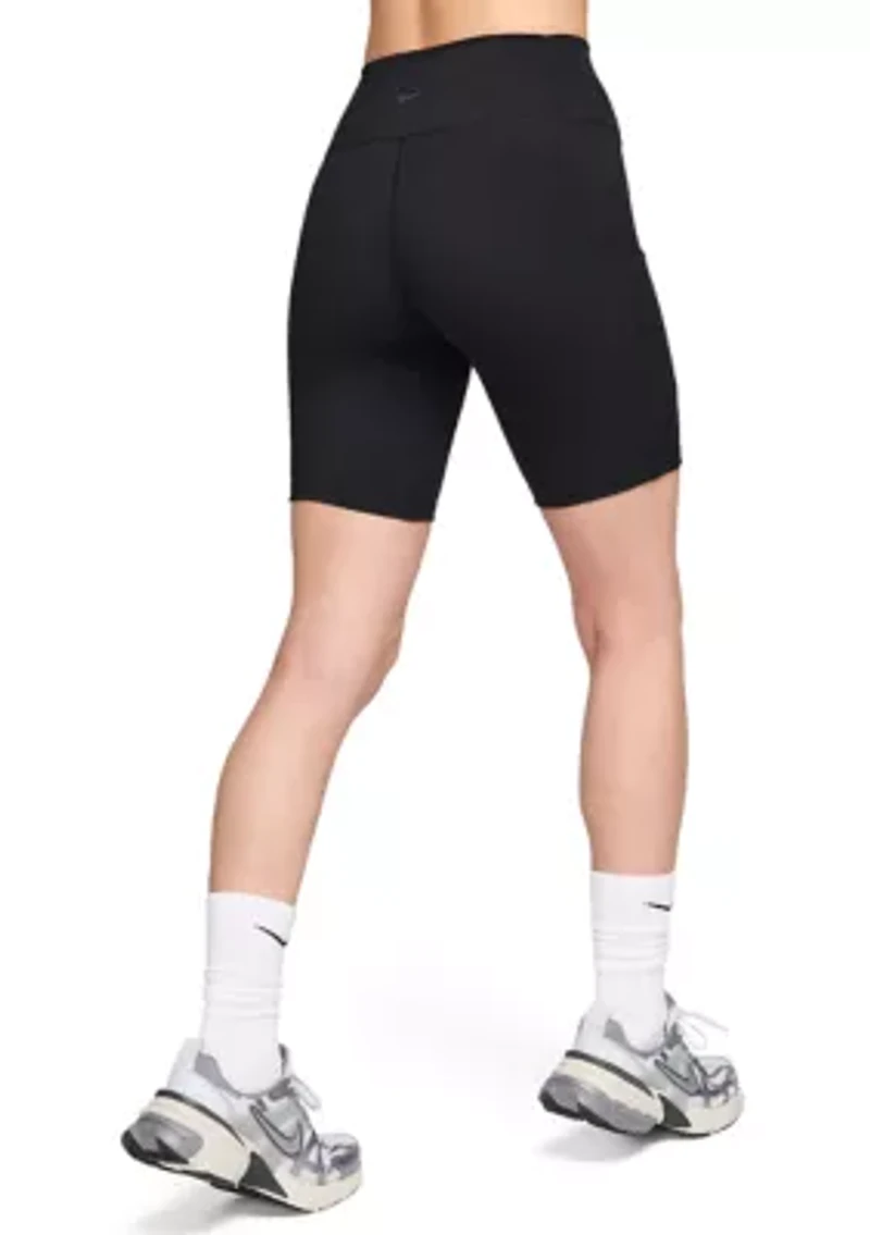 Women's High-Waisted Biker Shorts with Pockets