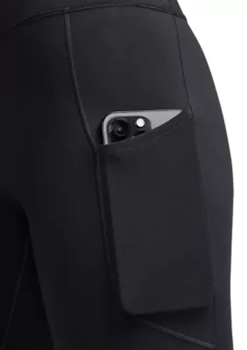 Women's High-Waisted Biker Shorts with Pockets