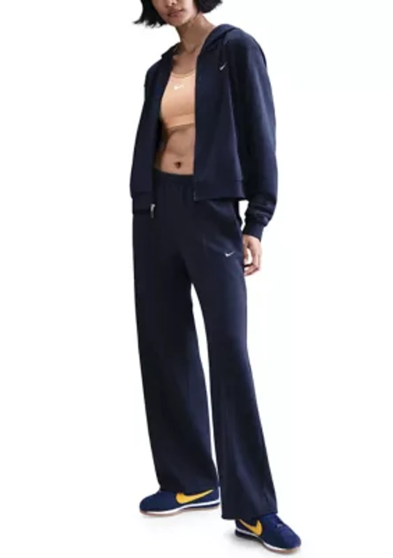 Women's Chill Terry Mid-Rise French Open-Hem Sweatpants