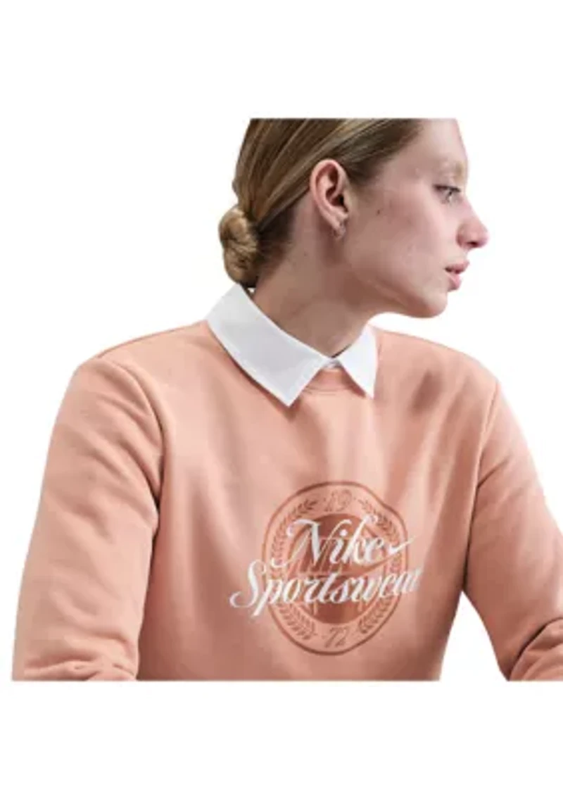 Sportswear Club Fleece Women's Graphic Crew-Neck Sweatshirt