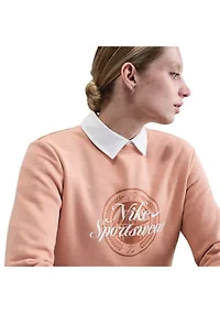 Sportswear Club Fleece Women's Graphic Crew-Neck Sweatshirt