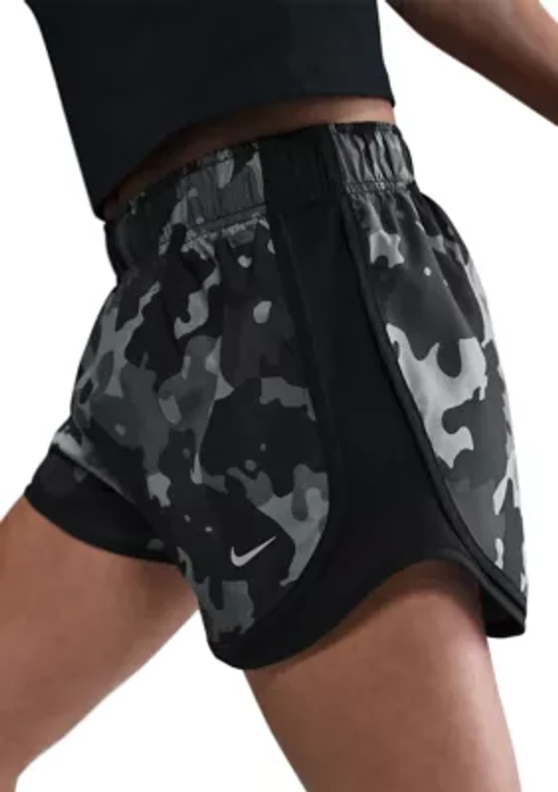 Women's Dri-FIT Tempo Mid-Rise 3" Brief-Lined Camo Running Shorts